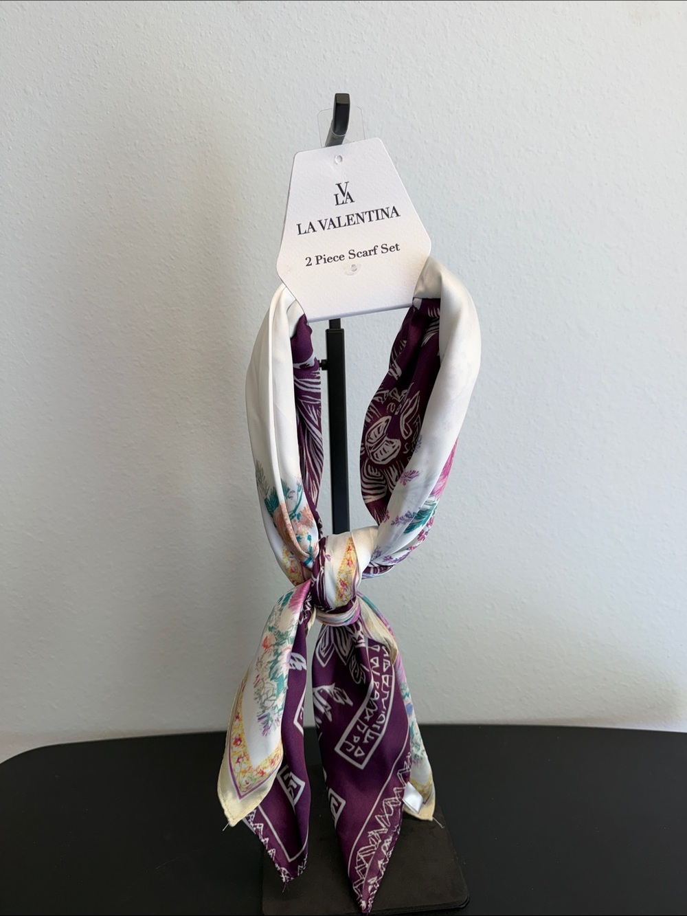 Piper K | Modern Purple & Soft Floral Scarfs